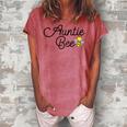 Auntie Bee Baby Shower Costume Cute Gender Reveal Women's Loosen T-Shirt Watermelon