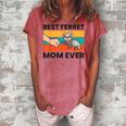 Best Ferret Mom Ever Ferret Owner Mama Pet Ferrets Women's Loosen T-shirt Watermelon