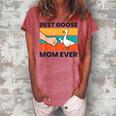 Cute Goose Best Goose Mom Ever Women's Loosen T-shirt Watermelon