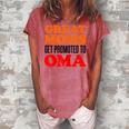 Great Moms Get Promoted To Oma German Grandma Women's Loosen T-Shirt Watermelon