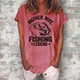 Mother Wife Fishing Legend Fisherwoman Grandma Mom Fishing Women's Loosen T-Shirt Watermelon