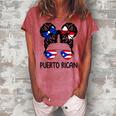 Puerto Rican Girl Messy Hair Puerto Rico Pride Womens Kids Women's Loosen T-Shirt Watermelon