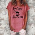 Im Sew Awesome Mother Grandma Mom Lover Sewing Women's Loosen T-Shirt Watermelon