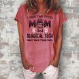 I Have Two Titles Mom & Surgical Tech Floral Women's Loosen T-Shirt Watermelon