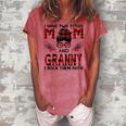 I Have Two Titles Mom And Granny Red Buffalo Women's Loosen T-Shirt Watermelon