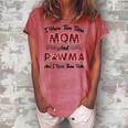 I Have Two Titles Mom And Pawma Mama Aunt Grandma Women's Loosen T-Shirt Watermelon