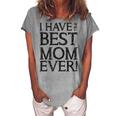 I Have The Best Mom Ever Short Sleeve Graphic Women's Loosen T-shirt Green