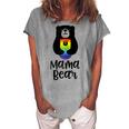 Lgbt Mom Mama Bear Mothers Rainbow Women's Loosen T-Shirt Green