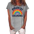 Lgbtq Proud Grandma Gay Pride Lgbt Ally Rainbow Women's Loosen T-Shirt Green