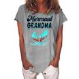 Mermaid Grandma Party Outfit Dad Mama Girl Mermaid Mom Women's Loosen T-Shirt Green