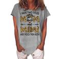 I Have Two Titles Mom And Mimi Leopard Womens Mother’S Day Women's Loosen T-Shirt Green