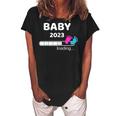 Baby 2023 Loading Pregnancy Mom To Be Gift For Womens Women's Loosen Crew Neck Short Sleeve T-Shirt Black