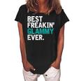 Best Freakin Glammy Ever Gift For Glammy Gift For Womens Women's Loosen Crew Neck Short Sleeve T-Shirt Black
