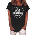 Best Grandma Ever Grandma Mothers Day Hearts Birthday Gifts Women's Loosen Crew Neck Short Sleeve T-Shirt Black