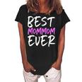 Best Mommom Ever Funny Grandma Gift Mom Mom Mothers Day Women's Loosen Crew Neck Short Sleeve T-Shirt Black
