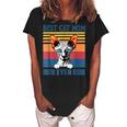 Best Sphynx Mom Ever Funny Hairless Cat Lover Vintage Women's Loosen Crew Neck Short Sleeve T-Shirt Black