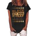 Black Boy Mom So I Pray Little Different Black History Gift For Womens Women's Loosen Crew Neck Short Sleeve T-Shirt Black
