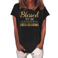 Blessed To Be Call Greatgrandma Mothers Gift Gift For Womens Women's Loosen Crew Neck Short Sleeve T-Shirt Black