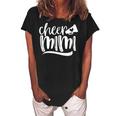 Cheer Mimi Megaphone With Heart Accent Gift For Womens Women's Loosen Crew Neck Short Sleeve T-Shirt Black