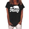 Cute Mama Bear For Mama Bear Mom Love You Best Mom Ever Women's Loosen Crew Neck Short Sleeve T-Shirt Black