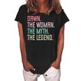 Dawn Name Dawn The Woman The Myth The Legend Gift For Womens Women's Loosen Crew Neck Short Sleeve T-Shirt Black