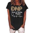 Dnp Doctor Of Nursing Practice Student Graduation Nurse Gift For Womens Women's Loosen Crew Neck Short Sleeve T-Shirt Black