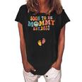 First Time Mommy 2023 Mothers Day Soon To Be Mom Pregnancy Gift For Womens Women's Loosen Crew Neck Short Sleeve T-Shirt Black