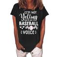 Funny S For Women Baseball Mom Baseball Gift For Womens Women's Loosen Crew Neck Short Sleeve T-Shirt Black