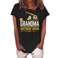 Grandma Birthday Crew Construction Birthday Women's Loosen Crew Neck Short Sleeve T-Shirt Black