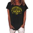 Happiness Is Being A Noni Mothers Day Gift Grandma Women Women's Loosen Crew Neck Short Sleeve T-Shirt Black