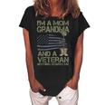 Im A Mom Grandma And A Veteran Nothing Scares Me Women's Loosen Crew Neck Short Sleeve T-Shirt Black