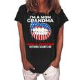 Im A Mom Grandma And Veteran Nothing Scares Me| Veterans Day Women's Loosen Crew Neck Short Sleeve T-Shirt Black
