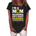 Im A Mom Grandma Great Nothing Scares Me Funny Mothers Day Women's Loosen Crew Neck Short Sleeve T-Shirt Black