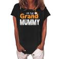 Im The Grand Mummy Funny Grandma Family Halloween Women's Loosen Crew Neck Short Sleeve T-Shirt Black