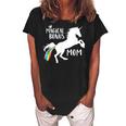 Magical Bonus Mom Unicorn Stepmother Best Stepmom Ever Gift Women's Loosen Crew Neck Short Sleeve T-Shirt Black