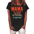 Mama The Women The Myth The Pickleball Legend Gift For Womens Women's Loosen Crew Neck Short Sleeve T-Shirt Black