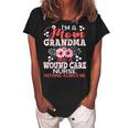 Mom Grandma Wound Care Nurse Nothing Scares Me Mothers Day Women's Loosen Crew Neck Short Sleeve T-Shirt Black