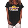 Mommy Of Rookie 1St Birthday Basketball Theme Matching Party Gift For Womens Women's Loosen Crew Neck Short Sleeve T-Shirt Black