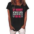 My Mommy Did It And She Did It Graduation For Daughter Quote Gift For Womens Women's Loosen Crew Neck Short Sleeve T-Shirt Black