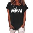 Proud Mom Mothers Day Cute Mama Bear Momma Mommy Gift For Womens Women's Loosen Crew Neck Short Sleeve T-Shirt Black