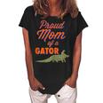 Proud Mom Of A Gator Cute Mother Alligator Parents Gift Idea Gift For Womens Women's Loosen Crew Neck Short Sleeve T-Shirt Black