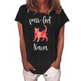 Purrfect Nana Cute Cat Lover Matching Family Gift For Womens Women's Loosen Crew Neck Short Sleeve T-Shirt Black