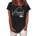 Volleyball Mom Volleyball Mama Graphic Gift For Womens Women's Loosen Crew Neck Short Sleeve T-Shirt Black