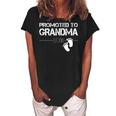 Womens Promoted To Grandma Est 2018 New Gift Gift For Womens Women's Loosen Crew Neck Short Sleeve T-Shirt Black