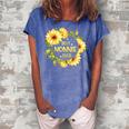 Best Nonnie Ever Sunflowers Happy Nonnie Mothers Day Gift Gift For Womens Women's Loosen Crew Neck Short Sleeve T-Shirt Blue