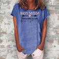 Boy Mom Surrounded By Balls Gift For Women Mothers Day Women's Loosen Crew Neck Short Sleeve T-Shirt Blue