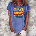 Cowboy Grandma Two Infinity And Beyond Birthday Decorations Women's Loosen Crew Neck Short Sleeve T-Shirt Blue