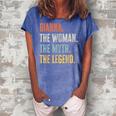 Gianna The Best Woman Myth Legend Funny Best Name Gianna Women's Loosen Crew Neck Short Sleeve T-Shirt Blue