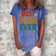Mothers Day Best Mom Ever For Mama Mom From Daughter Son Women's Loosen Crew Neck Short Sleeve T-Shirt Blue