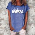 Proud Mom Mothers Day Cute Mama Bear Momma Mommy Gift For Womens Women's Loosen Crew Neck Short Sleeve T-Shirt Blue